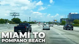 Driving to Pompano Beach from Miami (April 2022)