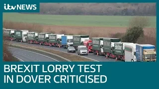 Manston Airport Brexit lorry test criticised as 'too complex' by Dover MP | ITV News