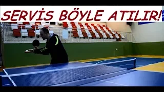 Masa Tenisinde servis nasıl atılır? What is the way for effective table tennis service?