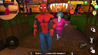 New Update New Team Scary Teacher 3D Play as Spiderman vs Multi Miss T Clones Gameplay