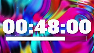 Colorful psychdelic countodown timer  1 hour