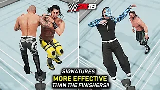 WWE 2K19 Top 10 Signatures Looks More Effective Than The Finishers!