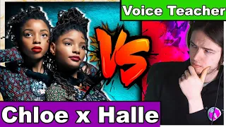 CHLOE X HALLE Verizon performance (voice teacher REACTS) part 2