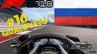 F1 2018 PS4 Career Mode | Russia Grand Prix | Q1 [4K 60fps]