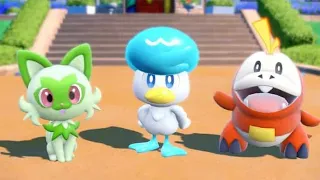 Pokemon Scarlet and Violet Paldean Starters Introduction