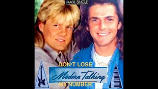 Modern Talking-Dont lose My Number Maxi Single 87 Mix