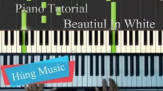 [Piano Tutorial] Westlife Beautiful in white piano - Beautiful in white