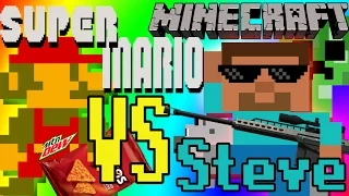 MLG Mario Vs Steve (Super Mario Bros NES Parody)