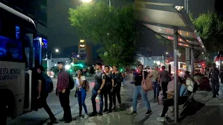 🇲🇽MONTERREY CENTRO DE MONTERREY DE NOCHE AV CUAHUTEMOC MERCADO FUNDADORES AV JUAREZ 🇲🇽MONTERREY