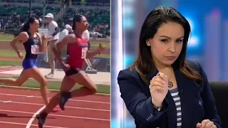 Rita Panahi reacts to trans runner being booed after crossing finish line