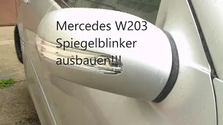 Mercedes W203 Spiegelblinker wechseln.Es gibt nichts Einfacheres.