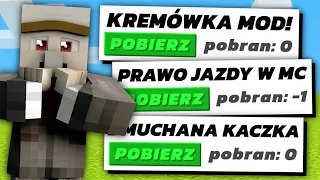 Pobrałem NAJŚMIESZNIEJSZE MODY z 0 POBRAŃ w MINECRAFT! *nigdy więcej XD*