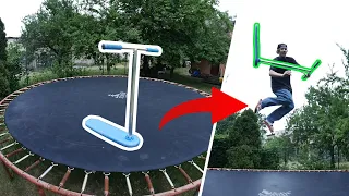 Hulajnoga na trampolinę!🛴TRICKI NA INDO TRAMP SCOOT! 😁