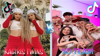 XO TEAM VS KAGIRIS TWINS /  Ultimate  TikTok DANCE Challenge Mashup of 2023 Trending