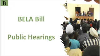 Preparing for the BELA Bill Public Hearings