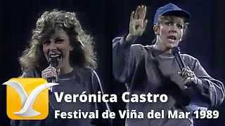 Verónica Castro - Rosa salvaje y El Rey - Festival Internacional de la Canción de Viña del Mar 1989