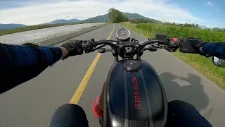Moto Guzzi V7 III Carbon, out for a rip HD sound and one Goat