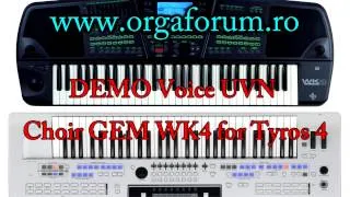 DEMO Voice UVN Choir GEM WK for Tyros 4 unofficial yamaha