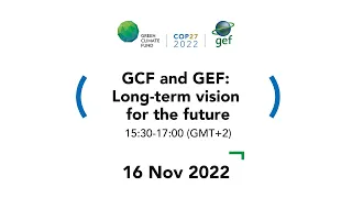 GCF and GEF – Long term vision for the future