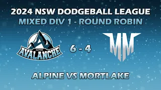 NSWDL Mixed 2024 | Round Robin - Alpine Avalanche vs Mortlake Maelstrom