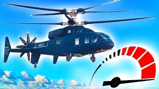 САМЫЕ БЫСТРЫЕ ВЕРТОЛЁТЫ мира ⭐ AH-64D Apache VS Eurocopter X³