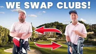 We SWAP Golf Clubs!! (Plus Best Shot Ever!) | Tubes v Ange 9 Hole Match | Son Vida