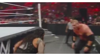 Roman Reigns vs Kane WWE RAW 5/11/15 .