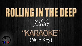 ROLLING IN THE DEEP - Adele (KARAOKE) Male Key