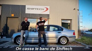 On a mis le banc de Shiftech en PLS et mis un volant moteur allégé sur la 316 Turbo.