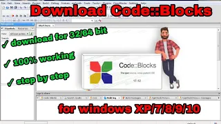 How download code blocks for windows 7 32/64  bit|| step by step