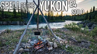 11 Days Solo Camping in the Yukon Wilderness - E.4 - Smashed-in-Half Canoe & Cooking Up a Rubaroo