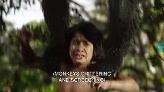 Monkeys trapped Mowgli - Best movie scene - The Jungle Book (2016)