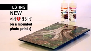 Testing the New ArtResin on a Mounted Photo