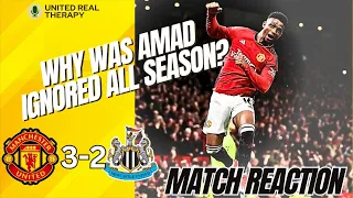 MUFC 3 - 2 NEWCASTLE MATCH REACTIONlAMAD SHOWED HIS QUALITY AGAIN