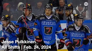 Jesse Pulkkinen (JYP6) | All Shifts | JYP vs. Jukurit (Liiga) | 02 24 2024