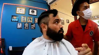 Cambodian Barbershop Experience in Phnom Penh, Cambodia 🇰🇭