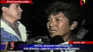 Satipo 1993: brutal ataque de Sendero Luminoso a comunidad asháninka