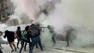 Abortion rights activists clash with police in Mexico City | AFP