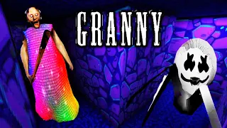 Granny v1.8 In Retrowave Neon Mod Gameplay