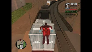 GTA San Andreas | Get Green Goo from the train using JetPack | Gameplay