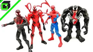 SPIDER-MAN vs VENOM and MILES vs CARNAGE (Complete Set 2022 Hasbro 2 packs) UNBOXING and REVIEW
