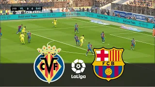 HIGHLIGHTS VILLARREAL v BARCA | Laliga Santander 2021/22 | Realistic Gameplay