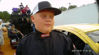 Interview with Brody Garrett at Laurens County Speedway 2021