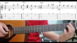 Smile (Charlie Chaplin) - Easy Fingerstyle Guitar Playthrough Tutorial Lesson With Tabs