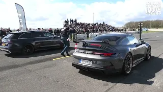 Dragrace | PORSCHE 911 992 GT3 vs. Mercedes-AMG C63 vs. Audi RS6 C7