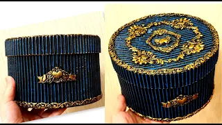 DIY/ Beautiful jewelry box idea / Home decor ideas/Cardboard craft