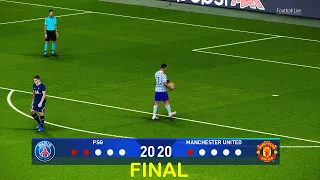 PSG vs Manchester United - Penalty Shootout | Final UEFA Champions League UCL | eFootball