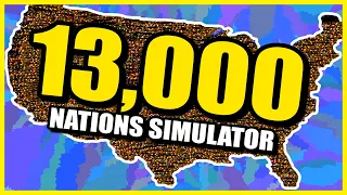 I Simulated 13,000 Nations in a Battle Royale Until My Computer CRASHED... (World War Simulator)