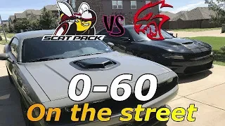 2019 Scatpack Vs Hellcat .. 0-60 on the street - are you serious?