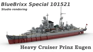 BlueBrixx Special 101521 Heavy Cruiser Prinz Eugen #bricklinkstudio rendering